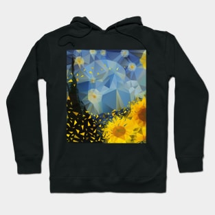 Starry Night Sunflower Geometric Art / Van Gogh Hoodie